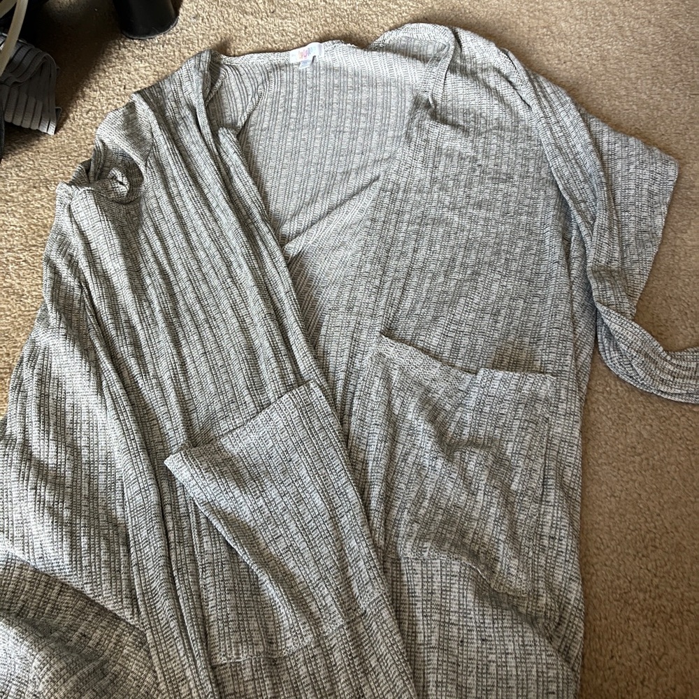 Lularoe Shirley I think gray and white heathered. Worn once